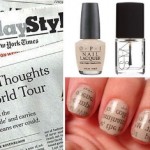 newspaper nail art